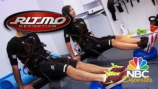 Rutina de ejercicios con electroestimulación muscular  Ritmo Deportivo  NBC Deportes [upl. by Paryavi]