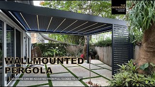 Bioclimatic Wallmounted Pergola 13x18 [upl. by Earahs]