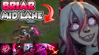 DOES BRIAR MID LANE 🦶 TOETALLY 🧛‍♀️🩸 SUCK  PBE Briar Gameplay  Erick Dota  League of Legends [upl. by Nyrehtak]