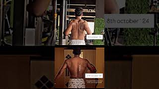 Back Transformation 🔱 backworkout gymvideos [upl. by Ecinuahs]