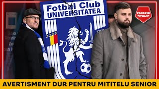 Mititelu jr AVERTISMENT SOC pentru Adrian Mititelu “Actionarii FCU Craiova suntem EU CU SORA MEA” [upl. by Adnahc863]