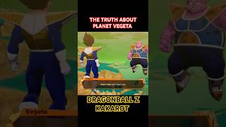 The Truth About Planet Vegeta  Dragonball Z Kakarot gaming dbz dbzkakarot Kakarot shorts [upl. by Esiahc813]