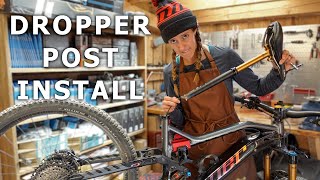 How to install a dropper post  Syd Fixes Bikes [upl. by Nidorf]