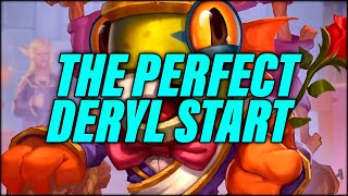 The Absolute Perfect Deryl Start  Dogdog Hearthstone Battlegrounds [upl. by Paxton72]