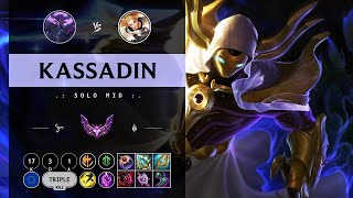 Kassadin Mid vs Lux  EUW Master Patch 1410 [upl. by Aryamoy]