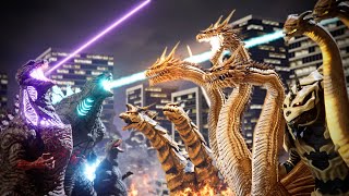 EVOLUTION of KING GHIDORAH GODZILLA Size Comparison 19642019 [upl. by Pitzer]