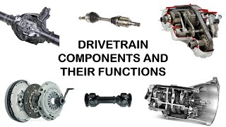 DRIVETRAIN COMPONENTS and their FUNCTIONS  Explained [upl. by Starlene215]