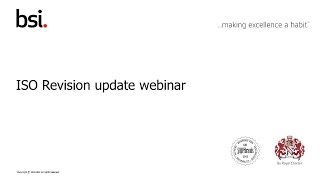 ISO 9001 ISO 14001 and ISO 45001 Revision Updates 25 March 2015 [upl. by Spaulding]