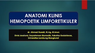 Anatomi Klinis Hemopoetik Limforetikuler [upl. by Buonomo]