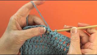 Back Post Single Crochet [upl. by Hayifas766]