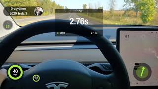 Tesla 3 SR Ingenext 060mph  14 mile [upl. by Lareena397]