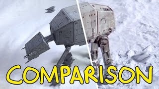 Star Wars Battle of Hoth  Homemade Side by Side Comparison [upl. by Asiruam312]