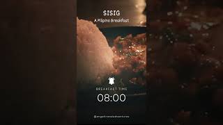 Filipino Breakfast Feast Listen to the Sizzle of Pork Sisig 😋🔥 [upl. by Retsel]