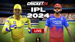 IPL 2024 CSK vs RCB T20 Match  Cricket 24 Live  RtxVivek [upl. by Roux955]