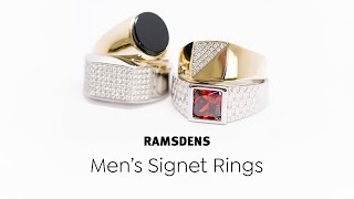 Mens Signet Rings at Ramsdens [upl. by Shewmaker]