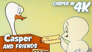 Caspers New Pet Ostrich  Casper and Friends in 4K  1 Hour Full Episode  Cartoons for Kids [upl. by Luz]