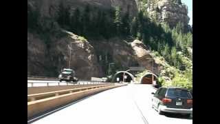 Glenwood Canyon Colorado  a drive through its tunnels along Interstate 70 [upl. by Naor]