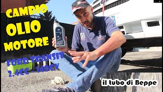 Cambio olio intermedio Ford Transit 2 4 Fai da te [upl. by Vaughn]