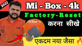 How To Factory Reset Mi Box 4k In 2022  Mi Box 4k Ko Format kaise kre 🔥😱 mibox4k [upl. by Akisej510]