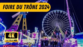 Foire du trône Paris 2024 4K France Walking Tour 【4K 60fps】The largest funfair in France 🇫🇷 [upl. by Oetomit]