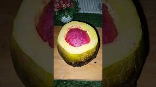 Unique Dragon fruit 🍮 pudding with raw papayamakefoodeasy cooking youtubeshorts [upl. by Amol]