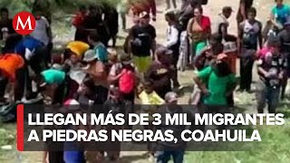 Más de 3 mil migrantes llegan a Piedras Negras Coahuila [upl. by Gussman]