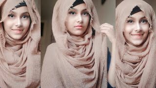 Easy Loose Hijab Tutorial with full coverage  Noshin Nower ❤ [upl. by Migeon]