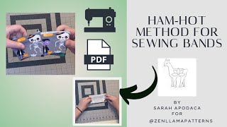 How to Sew Bands using the HamHot Method alternative way to sew stretch waistbands amp neckbands [upl. by Plumbo]