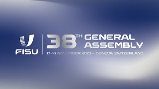 38th FISU General Assembly 2023 in Geneva [upl. by Ahsikin]