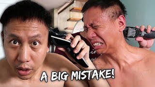 I Tried to Cut My Own Hair  BIG MISTAKE  Vlog 811 [upl. by Arria870]