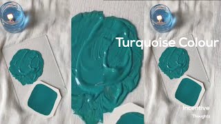 How to make Realistic Turquoise Colour  Paint Color Mixing  Acryliccolor shorts art trending [upl. by Necila]