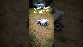 New ROBOT LAWN MOWER doing its thing 😀 Mammotion Luba 2 lawnmower lawncare [upl. by Besnard]