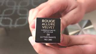 Chanel lipstick rouge Allure 38 La Fascinante [upl. by Murdoch]