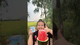 Kẹo 🍭 mút dưa 🍉 hấu đá tuyết 😋food [upl. by Ahtan738]