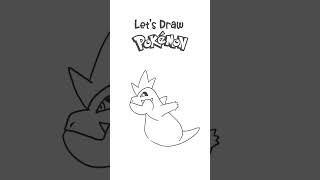 Lets Draw Pokemon croconaw [upl. by Atirabrab]