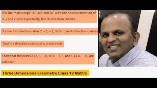 Chapter 11  Examples 1 to 5  Three Dimensional Geometry Class 12 Maths [upl. by Atsirhc]