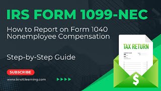 Form 1099NEC Explained How to Report on Form 1040 [upl. by Wooster]