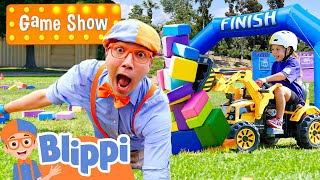 Blippis Game Show  EPIC Excavator Race Challenge  Episode 3  Videos For Kids amp Families [upl. by Dronski370]