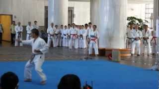 Shorinryu kata by Maeshiro Morinobu sensei to celebrate Karate Day in Okinawa [upl. by Koziara535]