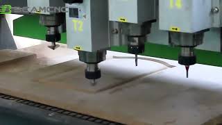 1325 4 head Spindle CNC Wood Carving Machine Machining Efficiency wooden manufacturing machines [upl. by Aaron940]