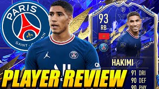 DEFINITION OF META 🥵 93 TOTY HAKIMI PLAYER REVIEW TOTY HAKIMI 93 REVIEW THE BEST RB IN FIFA 22 [upl. by Hanway]