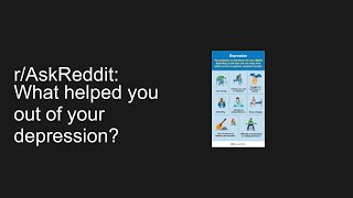 rAskReddit What helped you out of your depression [upl. by Marras]