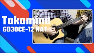 Takamine GD30CE12 NAT 12 String Acoustic Electric Guitar [upl. by Faludi571]