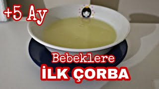 Bebekler için İlk Çorba Tarifi 5 Ay İrmikli Kabaklı Bebek Çorbası [upl. by Oinigih]