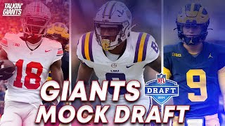 New York Giants 2024 Mock Draft [upl. by Nnylrebma950]