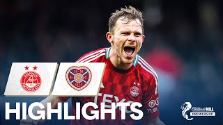 Aberdeen 32 Hearts  Late Strike Keeps The Dons Perfect In Thriller  William Hill Premiership [upl. by Rednave747]