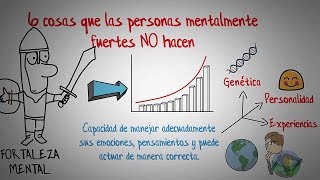 ¿Quieres ser una persona mentalmente fuerte Entonces no hagas estas cosas [upl. by Hamford]