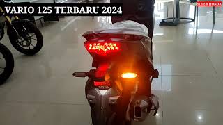 VARIO 125 TERBARU 2024 WARNA MATTE BLACK TAMPIL ELEGAN 🔥🔥🔥 [upl. by Rae]