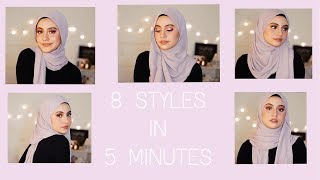 8 SIMPLE WAYS TO STYLE A SHAWL IN 5 MINUTES ONLY [upl. by Una817]