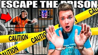 REAL LIFE 24 HOUR Prison ESCAPE ROOM CHALLENGE By THE MAN Scary Challenge [upl. by Anircam546]